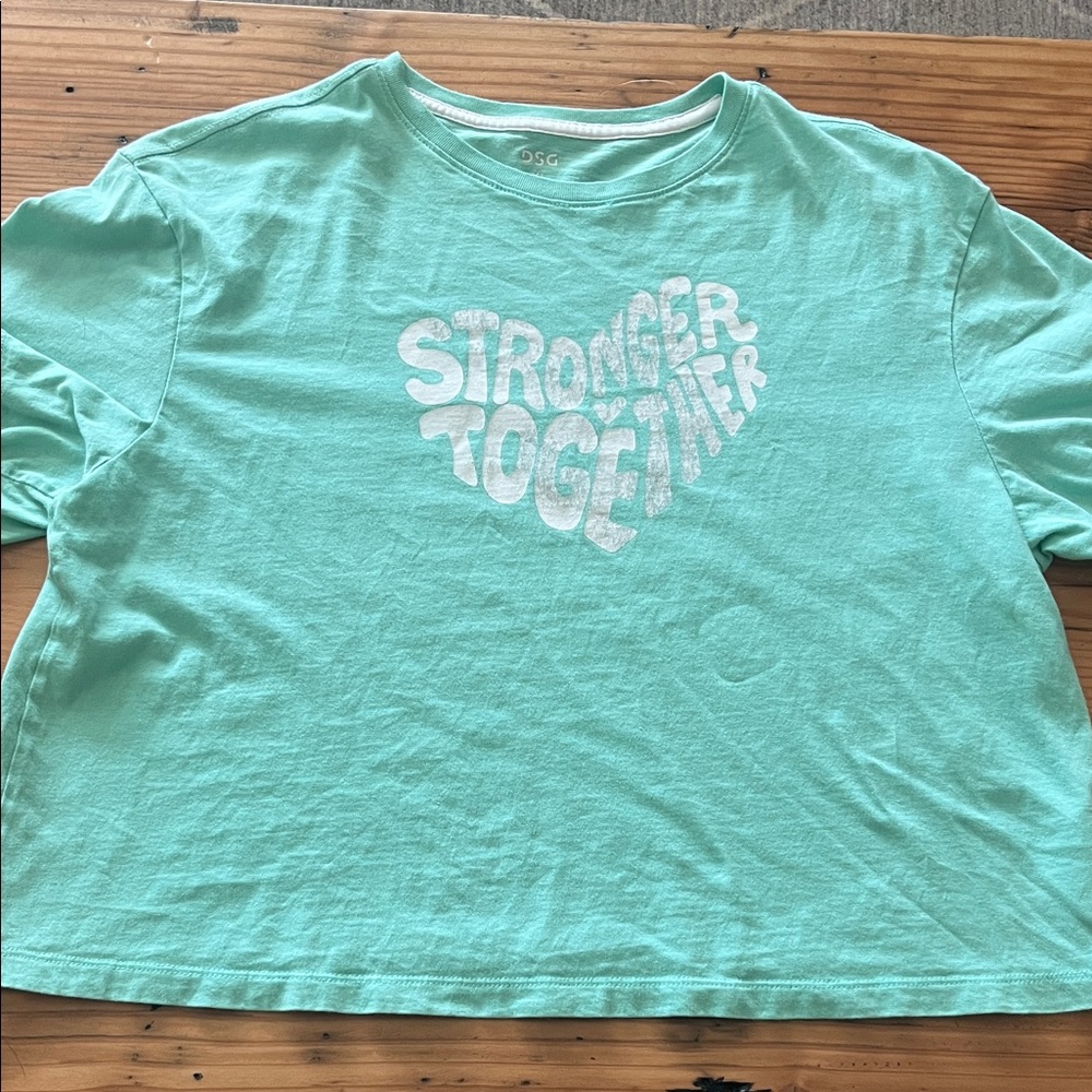 DSG Mint Green 'Stronger Together' Kids Tee